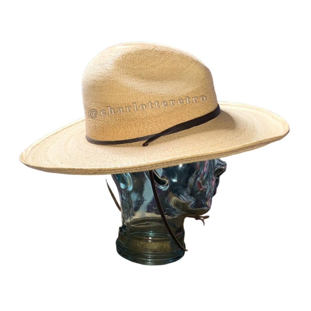 Stetson • Bryce Palm Leaf Straw Gus Western Hat - Picture 4 of 12